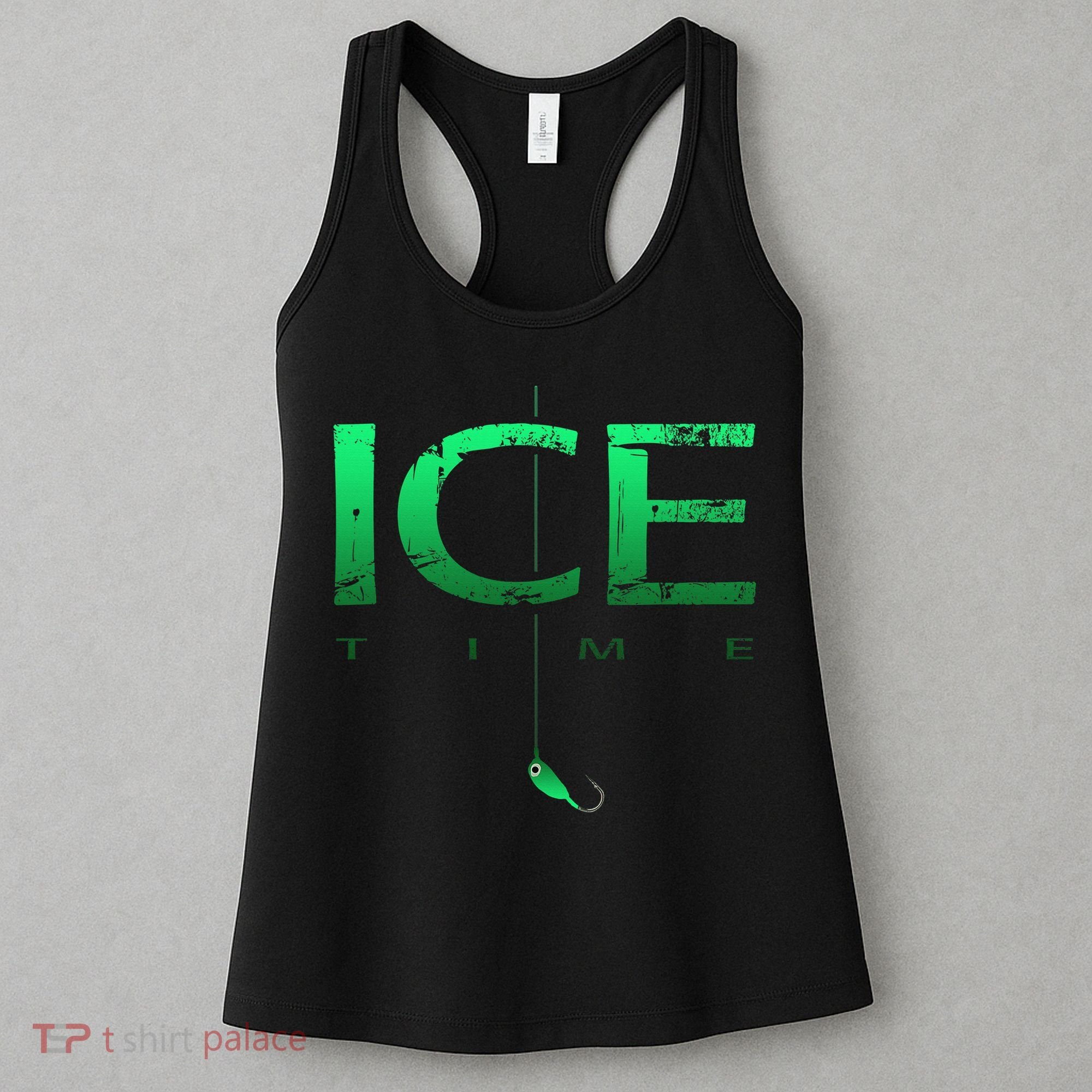 Ice Fishing - Ice Time with Ice Jig - Ice Fisherman Women's Tank Top