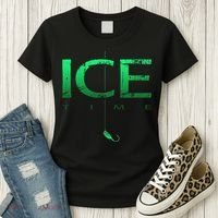 Ice Fishing - Ice Time with Ice Jig - Ice Fisherman Women's T-Shirt thumb 3