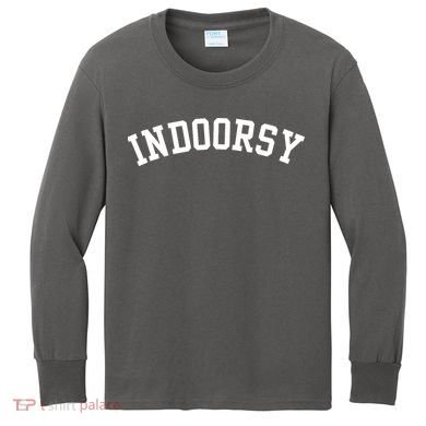 Indoorsy Funny Kids Long Sleeve Shirt