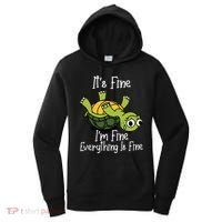 ItS Fine IM Fine Everything Is Under Control Funny Turtle Women's Hoodie thumb 0