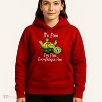 ItS Fine IM Fine Everything Is Under Control Funny Turtle Hoodie thumb 5