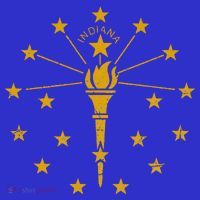 Indiana Flag IN State Vintage Style T-Shirt thumb 7