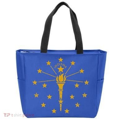 Indiana Flag IN State Vintage Style Tote Bag