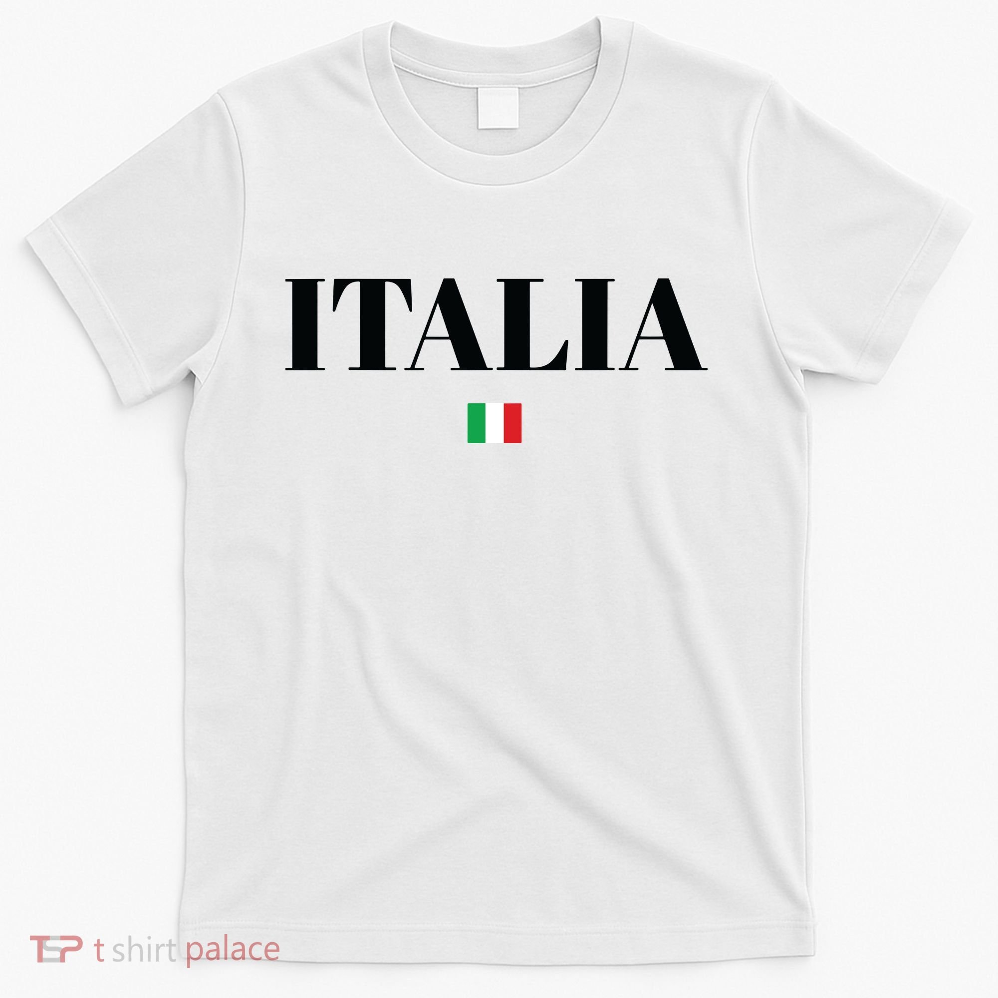 ITALIA Flag ITALY Men Woman Kids White ITALIAN T-Shirt
