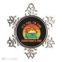 It's Fine I'm Fine Everything's Fine Lil Dumpster Fire Cool Gift Ornament thumb 0