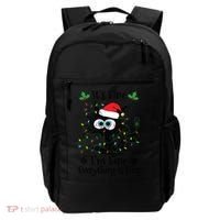 Its Fine Im Fine Everything Is Fine Cat Christmas Lights Backpack thumb 0