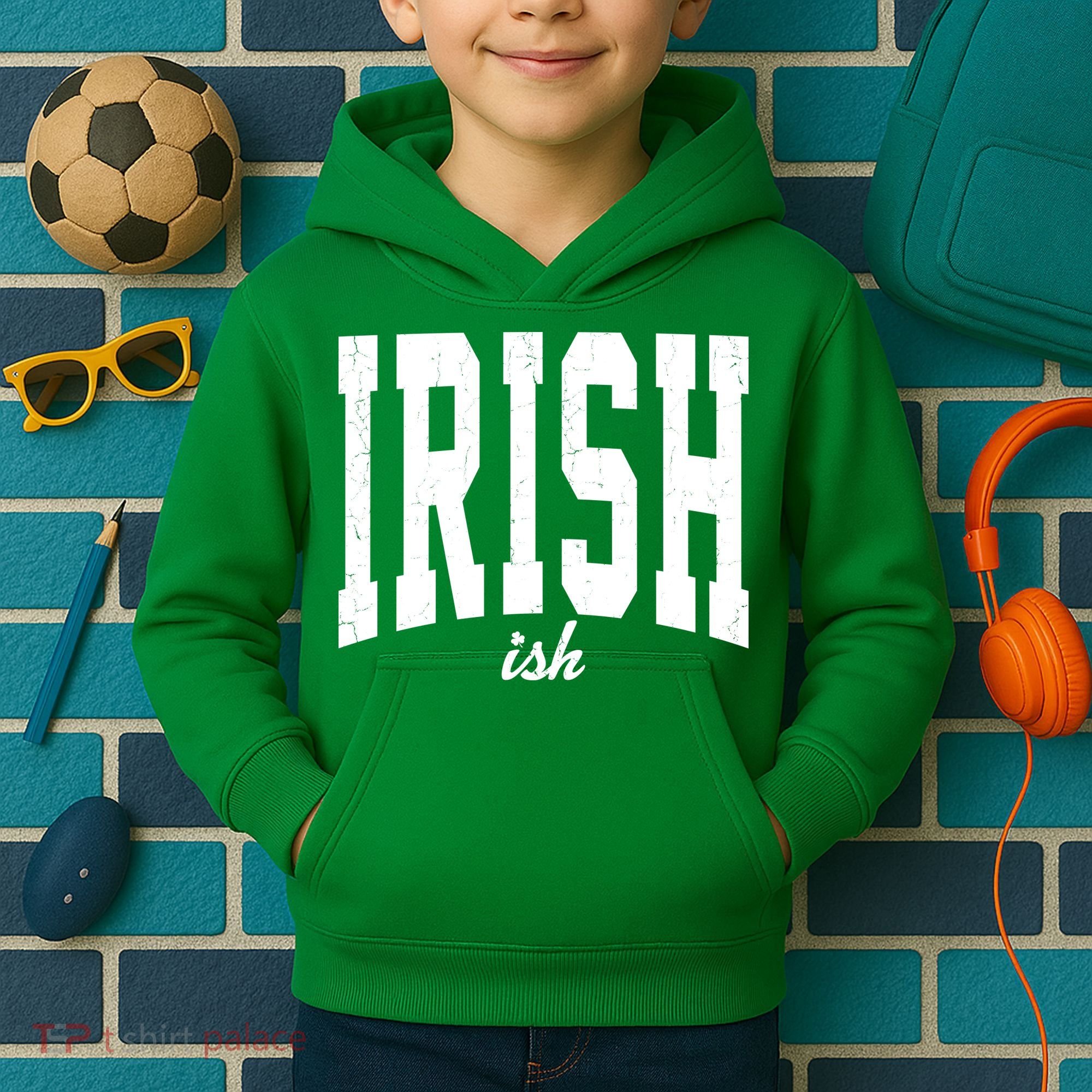 Irishish Funny Irish St Patricks Day Kids Hoodie
