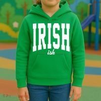 Irishish Funny Irish St Patricks Day Kids Hoodie thumb 3