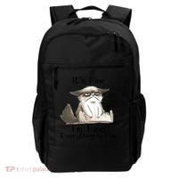 It's Fine I'm Fine Everything Is Fine Angry Cat Funny Quote Backpack thumb 0