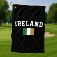 Ireland Flag Irish For Saint Patrick's Day Golf Towel thumb 1
