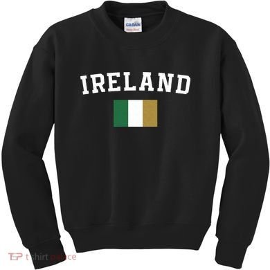 Ireland Flag Irish For Saint Patrick's Day Kids Sweatshirt