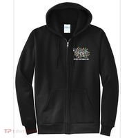 It's Fine I'm Fine Everything Is Fine Funny Christmas Lights Full Zip Hoodie thumb 0