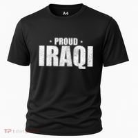 Iraqi Funny Iraq Flag Retro Country Cooling Performance Crew T-Shirt thumb 0