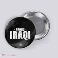 Iraqi Funny Iraq Flag Retro Country Button thumb 0