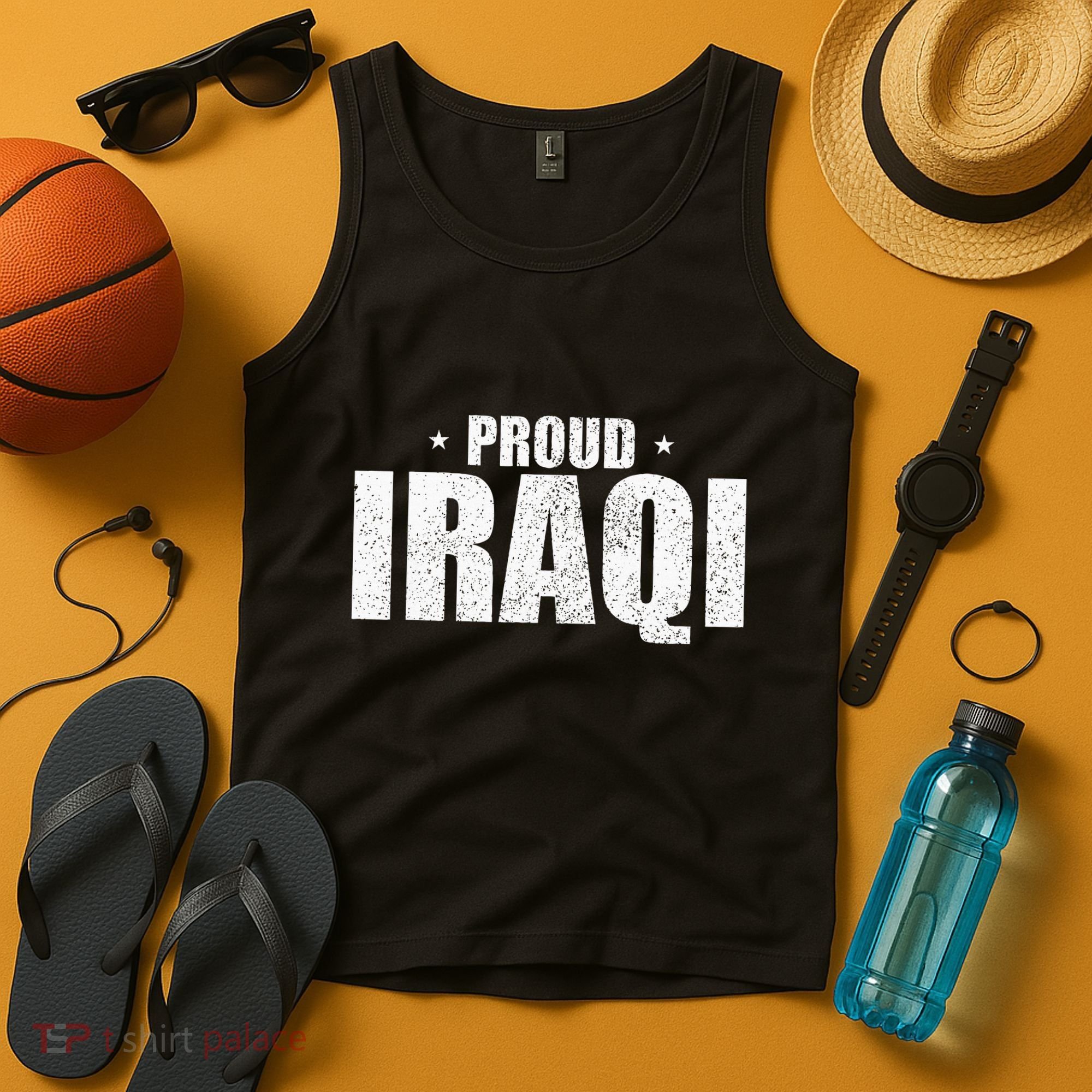 Iraqi Funny Iraq Flag Retro Country Tank Top