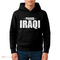 Iraqi Funny Iraq Flag Retro Country Kids Hoodie thumb 4