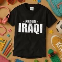 Iraqi Funny Iraq Flag Retro Country Kids T-Shirt thumb 3