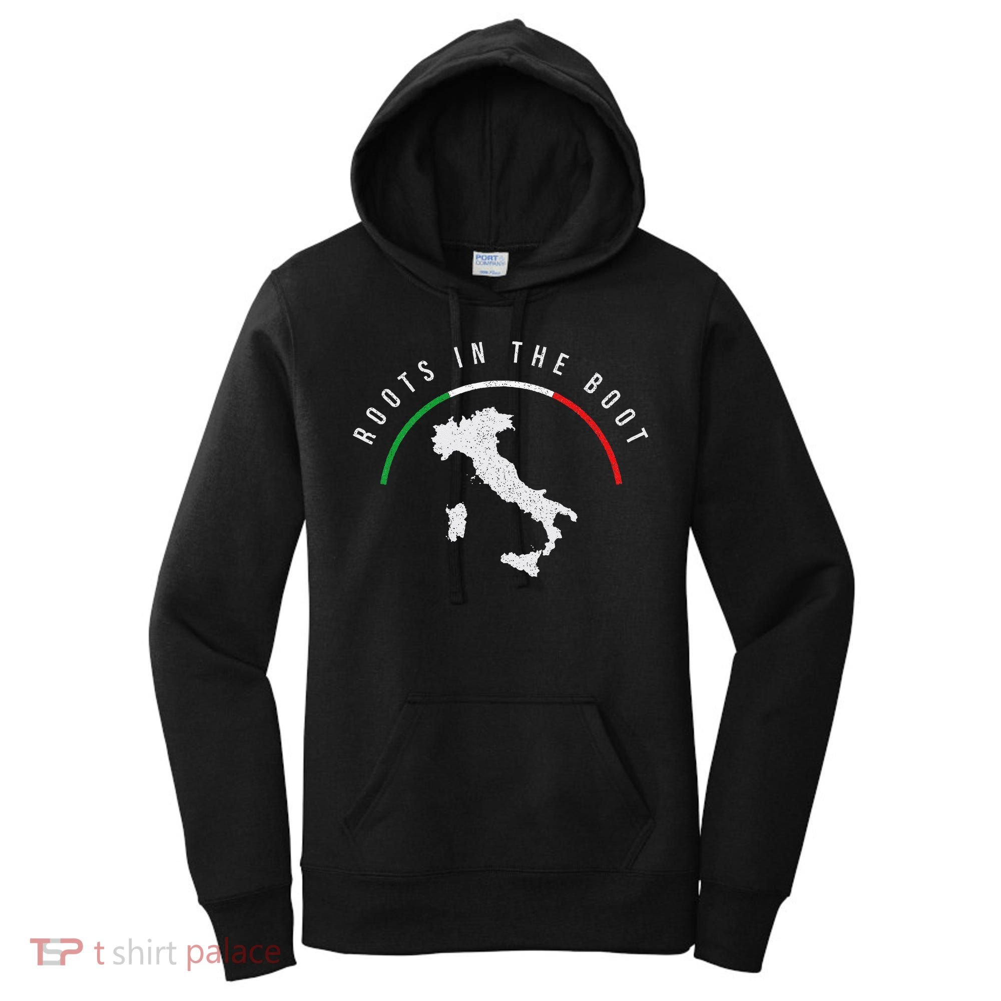 Italy Flag & Italian Map Funny Pun Italia Men Women Women's Hoodie