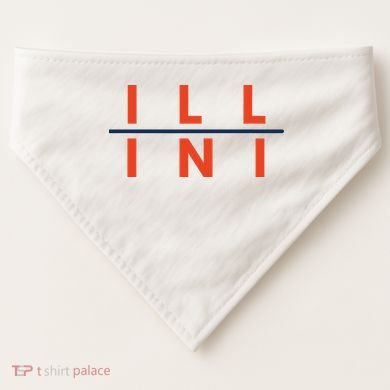 Illinois Fans USA-Made Doggie Bandana