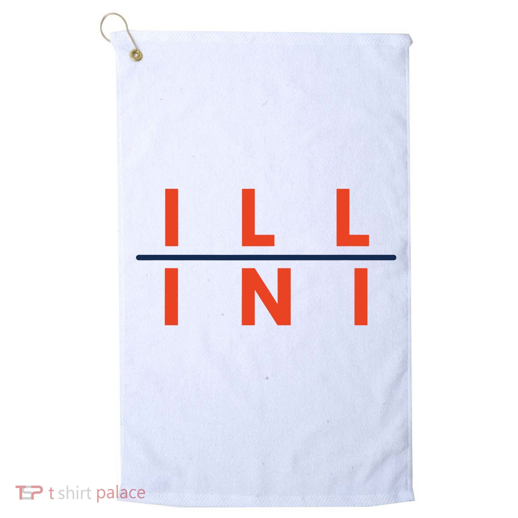 Illinois Fans Golf Towel