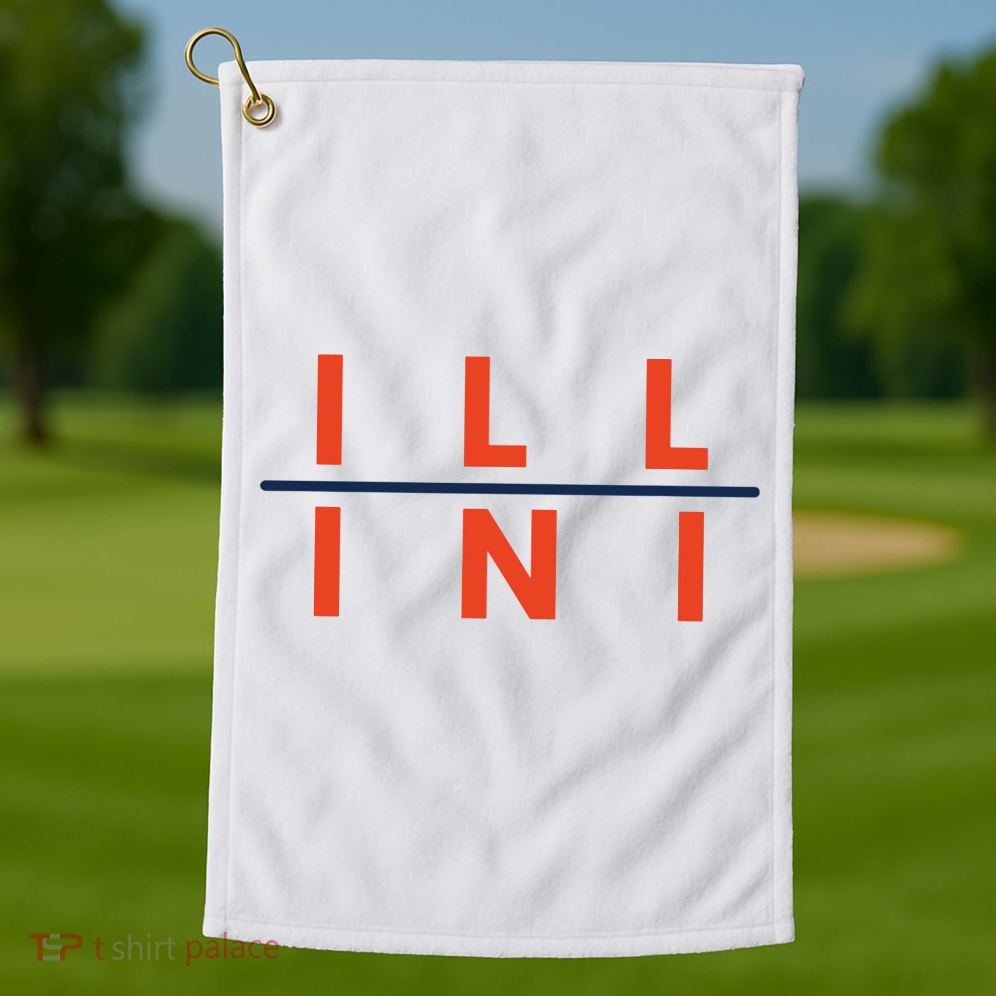 Illinois Fans Golf Towel