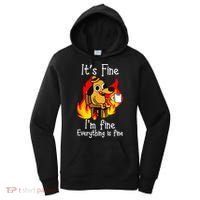 ItS Fine IM Fine Everything Is Fine Funny IM Fine Dog Women's Hoodie thumb 0