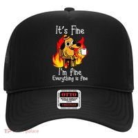 ItS Fine IM Fine Everything Is Fine Funny IM Fine Dog Hat thumb 0