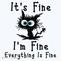 It's Fine I'm Fine Everything Is Fine Hat thumb 2