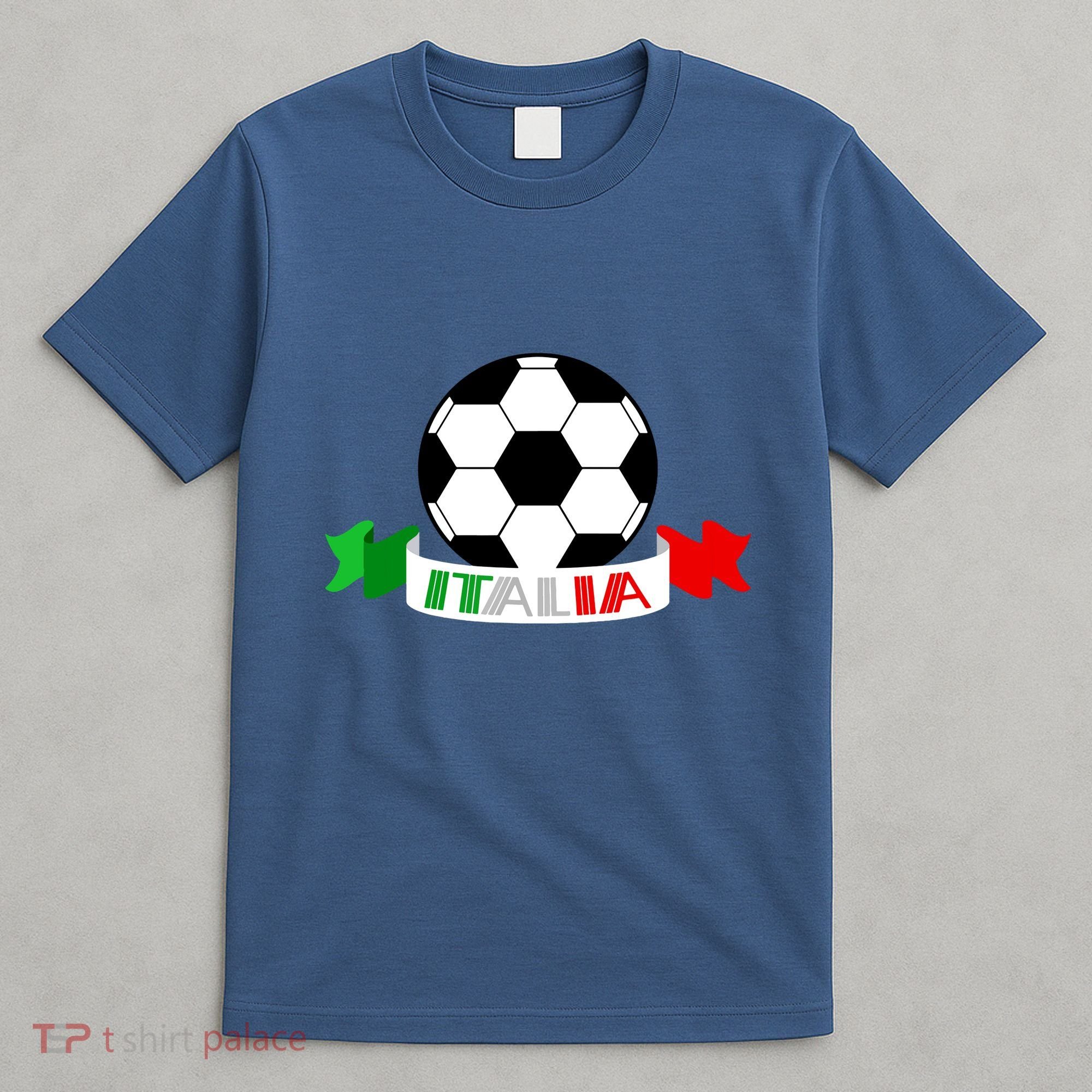 Italy Football Italian Flag Soccer Ball Italia Gift T-Shirt