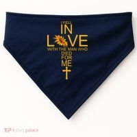 I Fell In Love With The Man Who Died For Me USA-Made Doggie Bandana thumb 0