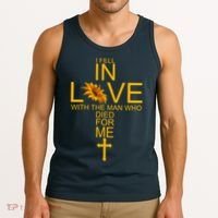 I Fell In Love With The Man Who Died For Me Tank Top thumb 3