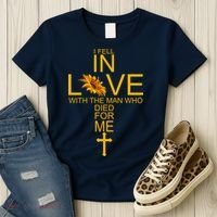 I Fell In Love With The Man Who Died For Me Women's T-Shirt thumb 3