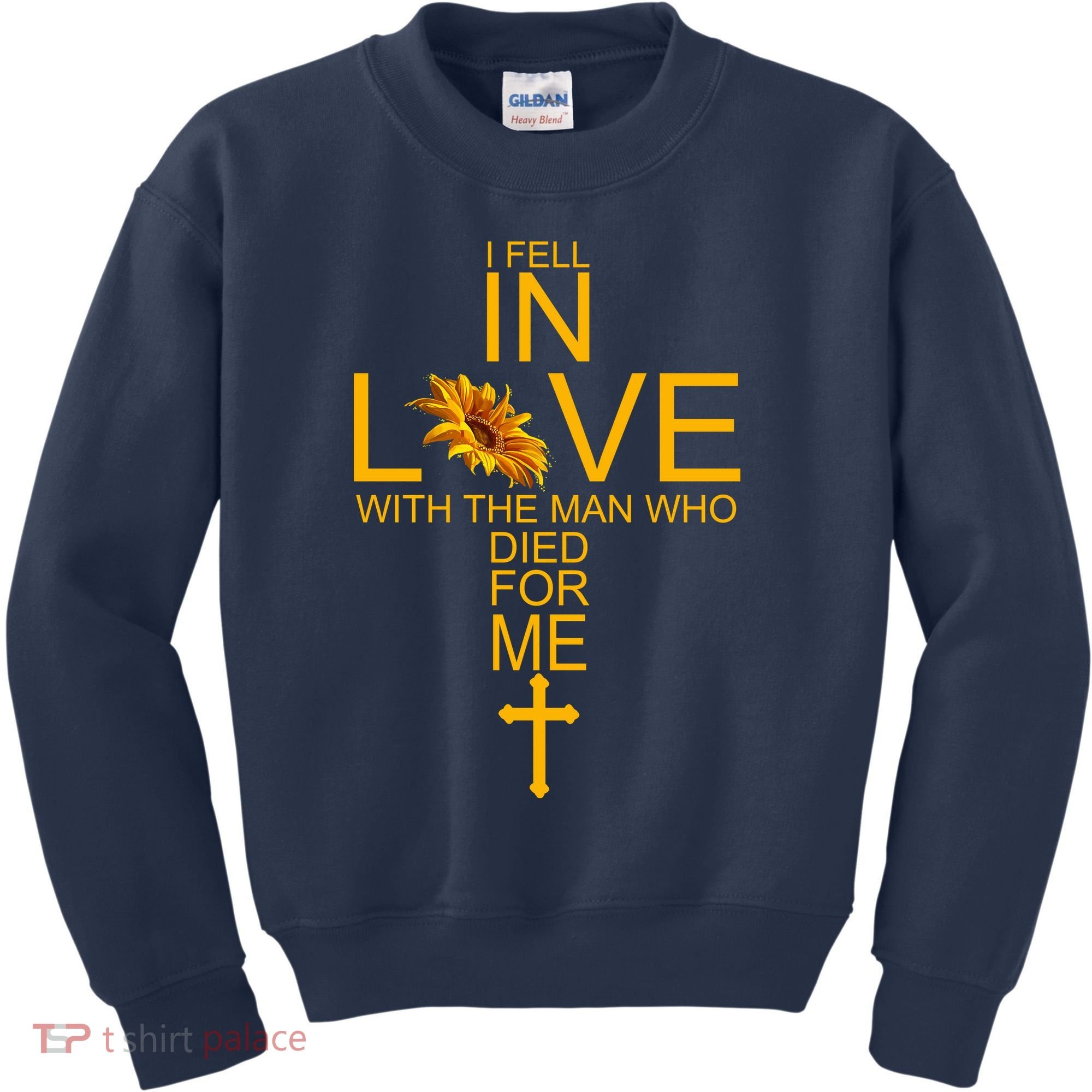 I Fell In Love With The Man Who Died For Me Kids Sweatshirt