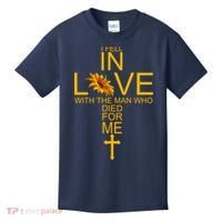 I Fell In Love With The Man Who Died For Me Kids T-Shirt thumb 0