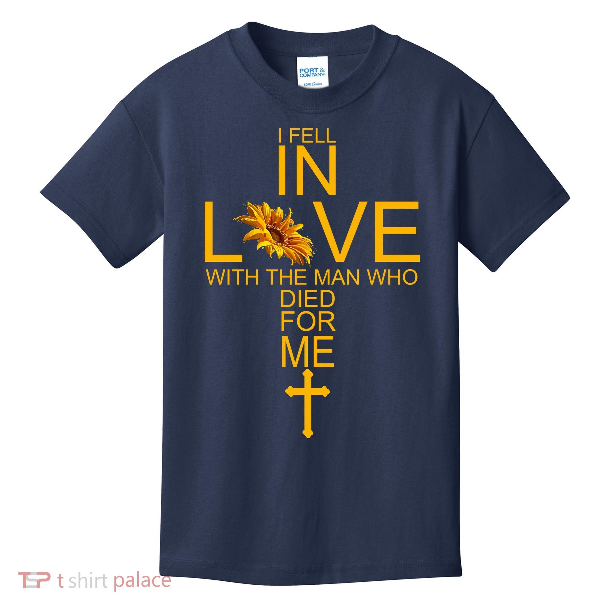 I Fell In Love With The Man Who Died For Me Kids T-Shirt