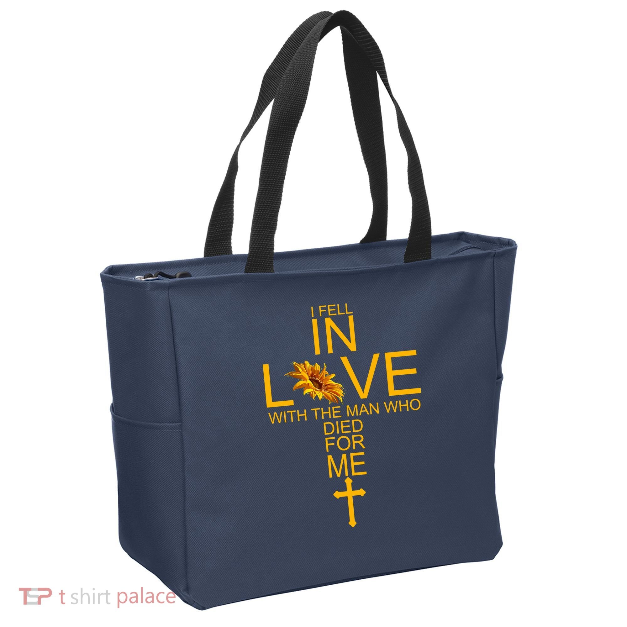 I Fell In Love With The Man Who Died For Me Tote Bag