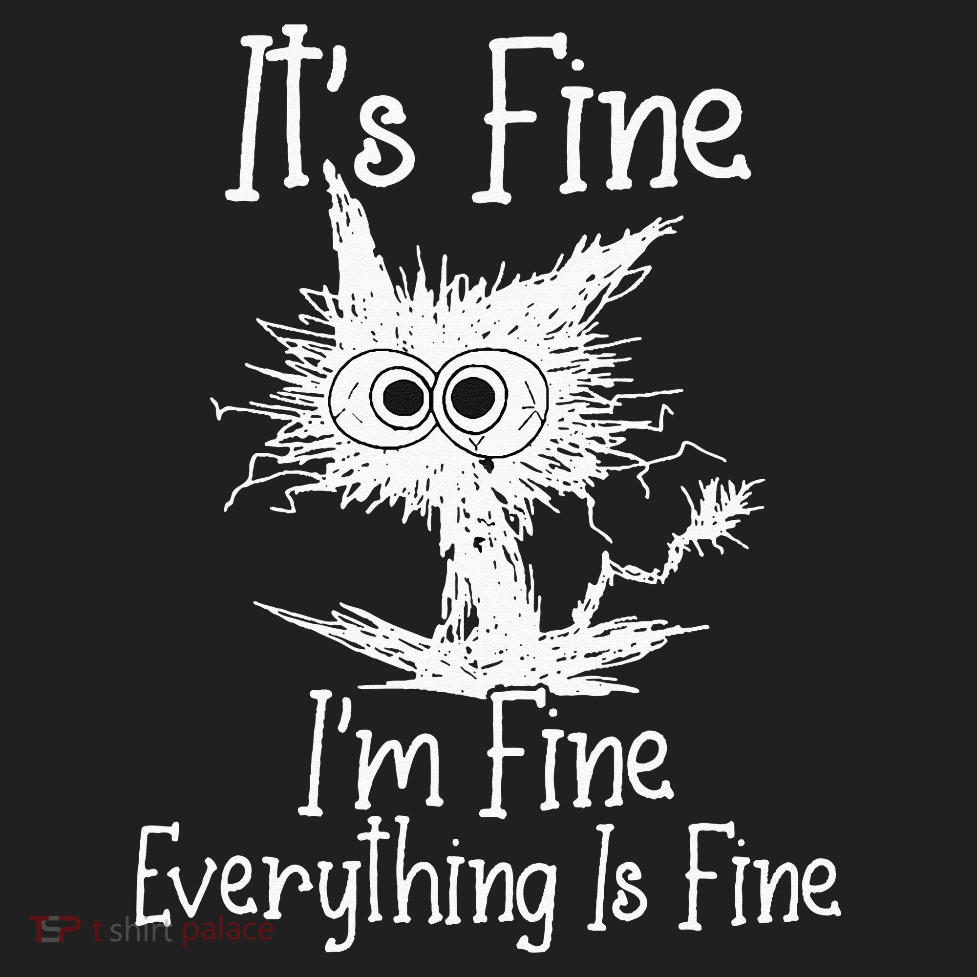 Its Fine Im Fine Everything Is Fine Funny Cat Beanie