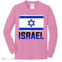 Israel Flag Israel Kids Long Sleeve Shirt thumb 0