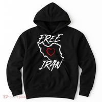 Iran Free Iran Symbol Heart Map Freedom Heart Love Hoodie thumb 0