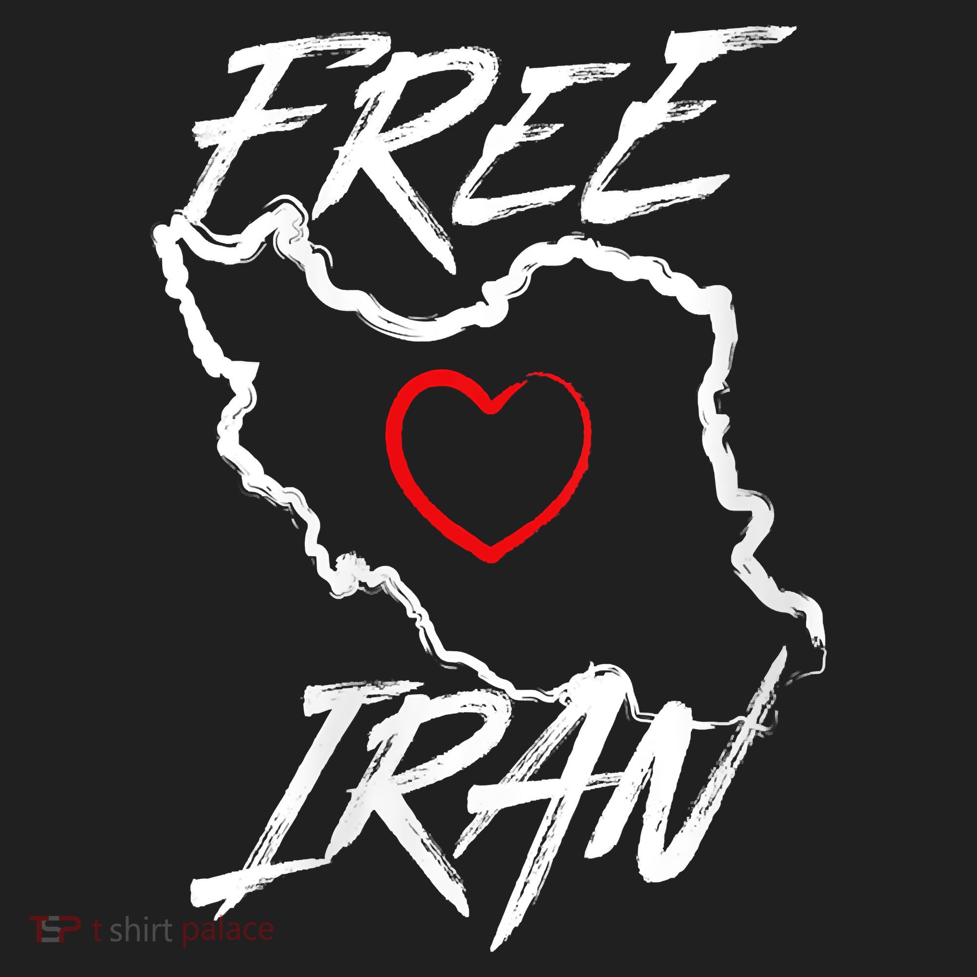 Iran Free Iran Symbol Heart Map Freedom Heart Love Beanie