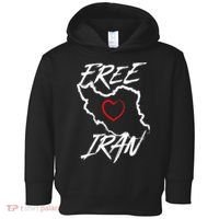 Iran Free Iran Symbol Heart Map Freedom Heart Love Toddler Hoodie thumb 0