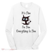 It's Fine I'm Fine Everything Is Fine Long Sleeve Shirt thumb 0
