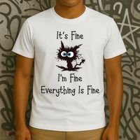 It's Fine I'm Fine Everything Is Fine T-Shirt thumb 3