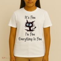 It's Fine I'm Fine Everything Is Fine T-Shirt thumb 4
