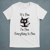 It's Fine I'm Fine Everything Is Fine T-Shirt thumb 5