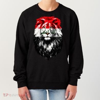 Iraqi Flag Iraq Pride Lion Face Women's Sweatshirt
