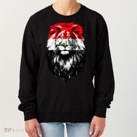 Iraqi Flag Iraq Pride Lion Face Women's Sweatshirt thumb 0