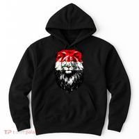 Iraqi Flag Iraq Pride Lion Face Hoodie thumb 0