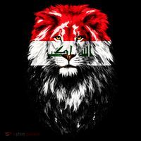 Iraqi Flag Iraq Pride Lion Face Long Sleeve Shirt thumb 2