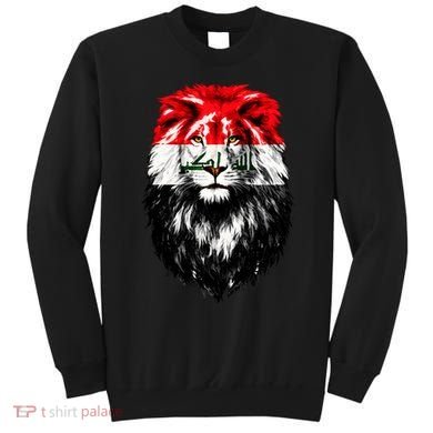 Iraqi Flag Iraq Pride Lion Face Sweatshirt